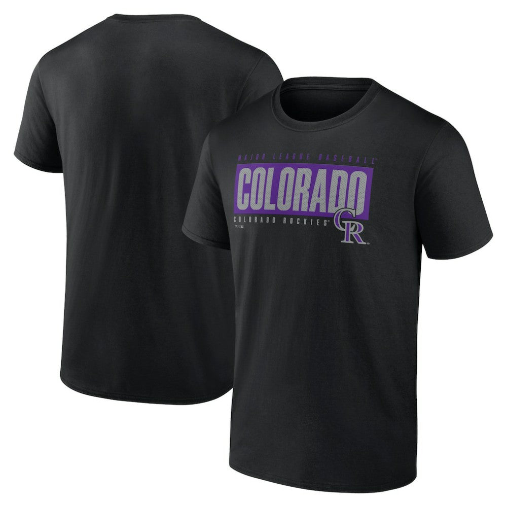 Colorado Rockies Blocked Out T-Shirt - MLB T-shirts