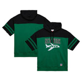 New York Jets Off Field Vintage Logo Short Sleeve Pullover Hoodie | NFL Hot