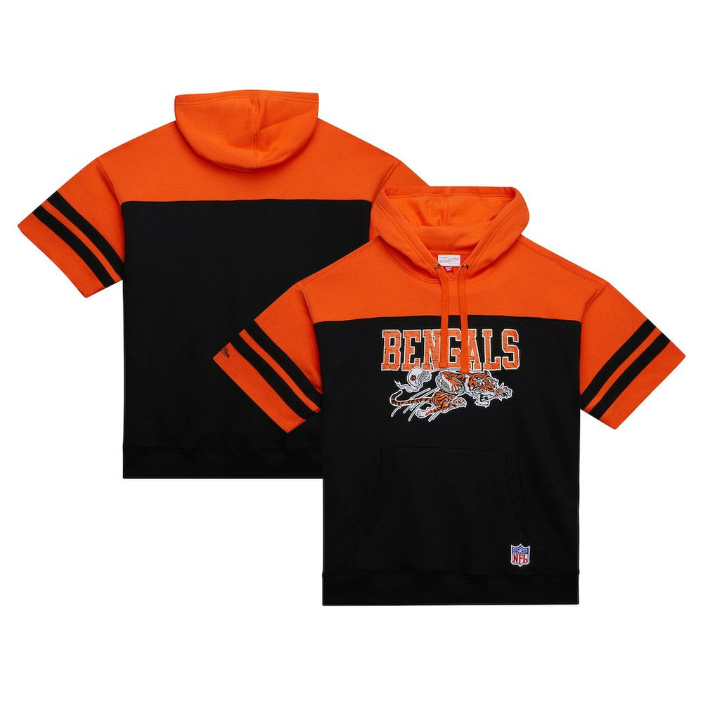 Cincinnati Bengals Off Field Vintage Logo Short Sleeve Pullover Hoodie | NFL US