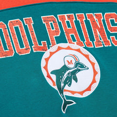 Miami Dolphins Off Field Vintage Logo Short Sleeve Pullover Hoodie | NFL Sale