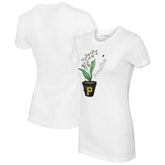 Pittsburgh Pirates Tiny Turnip Women's Lilies and Ladybugs T-Shirt - MLB T-shirts