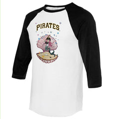 Pittsburgh Pirates Tiny Turnip Unisex Mermaid 3/4-Sleeve Raglan T-Shirt - MLB T-shirts