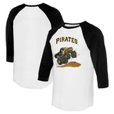 Pittsburgh Pirates Tiny Turnip Unisex Monster Truck 3/4-Sleeve Raglan T-Shirt - MLB T-shirts