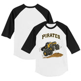 Pittsburgh Pirates Tiny Turnip Youth Monster Truck 3/4-Sleeve Raglan T-Shirt - MLB T-shirts