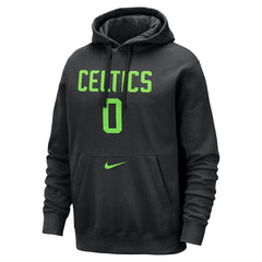 Black Jayson Tatum Boston Celtics 2024/25 City Edition Name & Number Pullover Hoodie | NBA