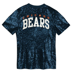 Chicago Bears Girls Youth Wordmark Sequin V-Neck Top | NFL Near me