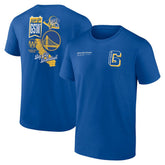 Royal Golden State Warriors Split Zone T-Shirt sale | NBA