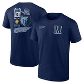 Navy Memphis Grizzlies Split Zone T-Shirt | NBA