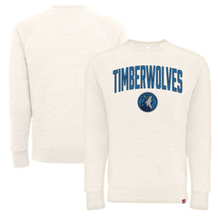 Cream Minnesota Timberwolves Sportiqe Unisex Harmon Super Soft Tri-Blend Raglan Pullover Sweatshirt | NBA