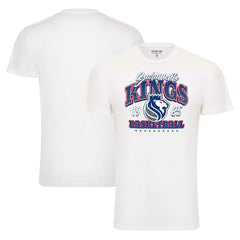 White Sacramento Kings Sportiqe Unisex Bingham Super Soft T-Shirt | NBA