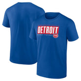 Blue Detroit Pistons Blocked Out T-Shirt sale | NBA