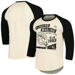 Miami Marlins Majestic Threads Raglan 3/4-Sleeve T-Shirt - MLB T-shirts
