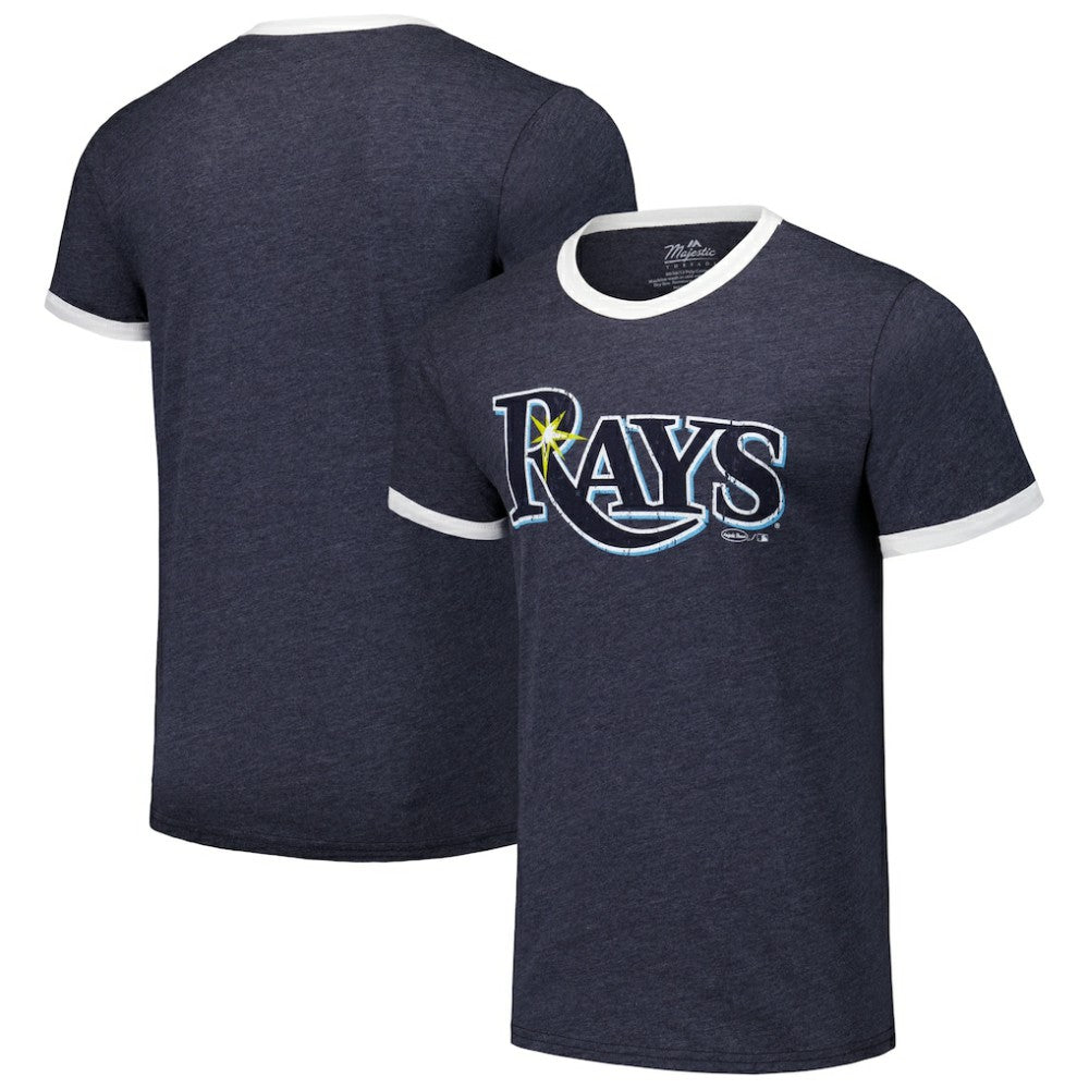 Tampa Bay Rays Majestic Threads Ringer Tri-Blend T-Shirt - MLB T-shirts