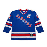 Mark Messier New York Rangers Mitchell & Ness Big & Tall 1993/94 Blue Line 2.0 Jersey - NHL Jerseys