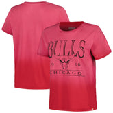 Red Chicago Bulls Sportiqe Women's Arcadia Sun-Dipped T-Shirt sale | NBA