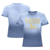 Royal Golden State Warriors Sportiqe Women's Arcadia Sun-Dipped T-Shirt sale | NBA