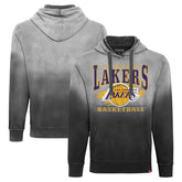 Black Los Angeles Lakers Sportiqe Unisex Blake Sun-Fade Pullover Hoodie | NBA