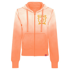 Orange Phoenix Suns Sportiqe Women's Carli Sun Fade Full-Zip Hoodie | NBA