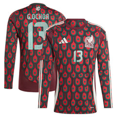 Guillermo Ochoa Mexico National Team 2024 Home Replica Player Long Sleeve Jersey