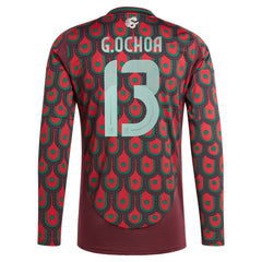 Guillermo Ochoa Mexico National Team 2024 Home Replica Player Long Sleeve Jersey