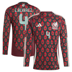 Edson Alvarez Mexico National Team 2024 Home Replica Player Long Sleeve Jersey