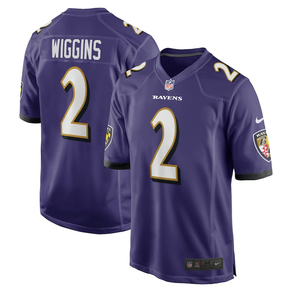 Baltimore Ravens Nate Wiggins Player Game Jersey | NFL Discount