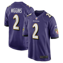 Baltimore Ravens Nate Wiggins Player Game Jersey | NFL Discount