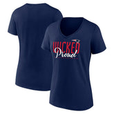 New England Patriots Women's Defensive Stand V-Neck T-Shirt | NFL Discount