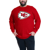 Kansas City Chiefs Patrick Mahomes Big & Tall Thermal Waffle Long Sleeve T-Shirt | NFL Sale