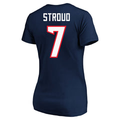 Houston Texans C.J. Stroud Women's Plus Size Fair Catch Name & Number Scoop Neck T-Shirt | NFL Discount