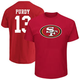 San Francisco 49ers Brock Purdy Big & Tall Player Name & Number T-Shirt | NFL Hot