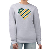 Athletics G-III 4Her by Carl Banks Women's Heart Logo Fleece Pullover Sweatshirt - MLB Pullover