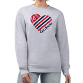St. Louis Cardinals G-III 4Her by Carl Banks Women's Heart Logo Fleece Pullover Sweatshirt - MLB Pullover