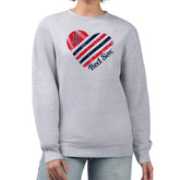 Boston Red Sox G-III 4Her by Carl Banks Women's Heart Logo Fleece Pullover Sweatshirt - MLB Pullover