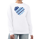 Kansas City Royals G-III 4Her by Carl Banks Women's Heart Logo Fleece Pullover Sweatshirt - MLB Pullover