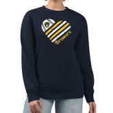 Milwaukee Brewers G-III 4Her by Carl Banks Women's Heart Logo Fleece Pullover Sweatshirt - MLB Pullover