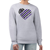 Colorado Rockies G-III 4Her by Carl Banks Women's Heart Logo Fleece Pullover Sweatshirt - MLB Pullover