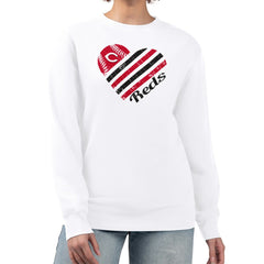 Cincinnati Reds G-III 4Her by Carl Banks Women's Heart Logo Fleece Pullover Sweatshirt - MLB Pullover