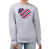 Minnesota Twins G-III 4Her by Carl Banks Women's Heart Logo Fleece Pullover Sweatshirt - MLB Pullover