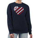Washington Nationals G-III 4Her by Carl Banks Women's Heart Logo Fleece Pullover Sweatshirt - MLB Pullover