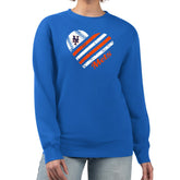 New York Mets G-III 4Her by Carl Banks Women's Heart Logo Fleece Pullover Sweatshirt - MLB Pullover