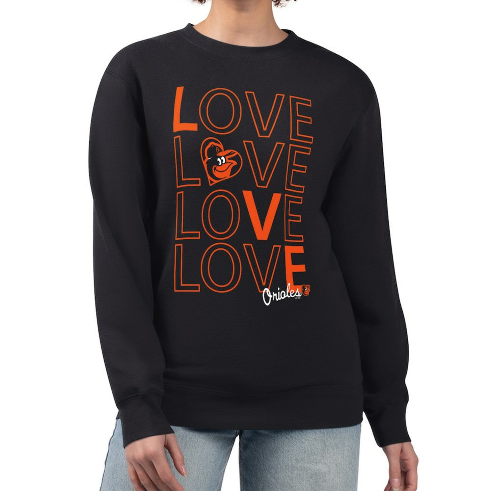 Baltimore Orioles G-III 4Her by Carl Banks Women's Love Team Logo Fleece Pullover Sweatshirt - MLB Pullover