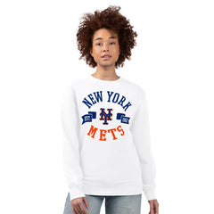 New York Mets G-III 4Her by Carl Banks Women's Team Logo Fleece Pullover Sweatshirt - MLB Pullover