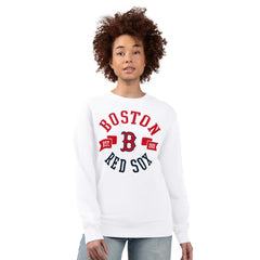 Boston Red Sox G-III 4Her by Carl Banks Women's Team Logo Fleece Pullover Sweatshirt - MLB Pullover