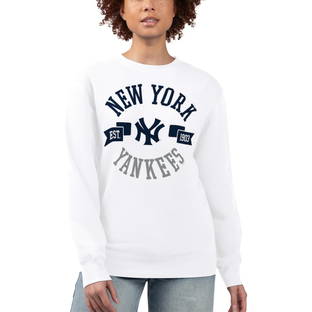New York Yankees G-III 4Her by Carl Banks Women's Team Logo Fleece Pullover Sweatshirt - MLB Pullover