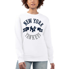 New York Yankees G-III 4Her by Carl Banks Women's Team Logo Fleece Pullover Sweatshirt - MLB Pullover