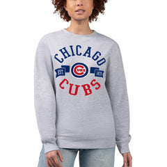 Chicago Cubs G-III 4Her by Carl Banks Women's Team Logo Fleece Pullover Sweatshirt - MLB Pullover