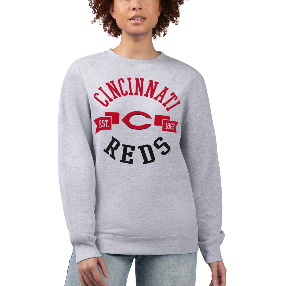 Cincinnati Reds G-III 4Her by Carl Banks Women's Team Logo Fleece Pullover Sweatshirt - MLB Pullover