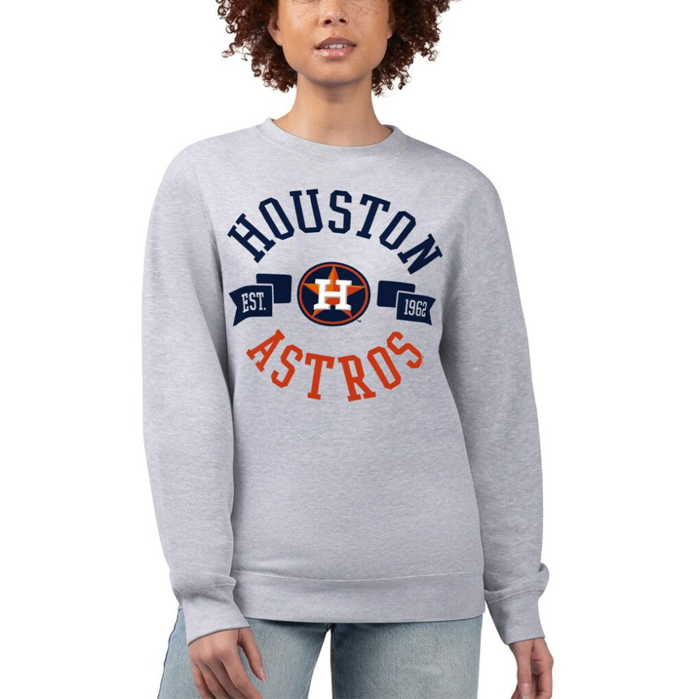 Houston Astros G-III 4Her by Carl Banks Women's Team Logo Fleece Pullover Sweatshirt - MLB Pullover