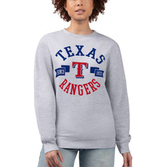 Texas Rangers G-III 4Her by Carl Banks Women's Team Logo Fleece Pullover Sweatshirt - MLB Pullover